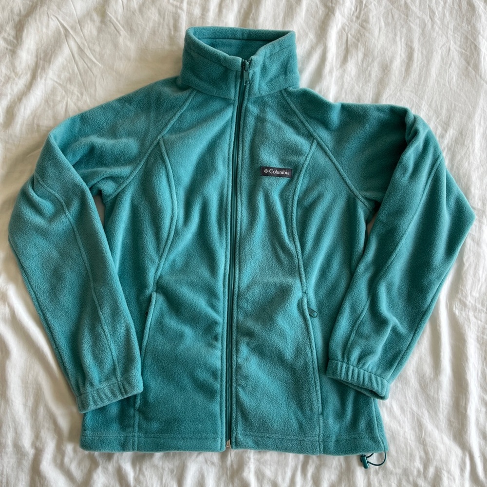 COLUMBIA | Benton Springs Full Zip Fleece Jacket Teal Size S